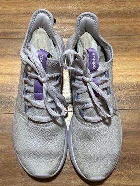 Adidas Women's Light purple Knit Athletic Sneakers